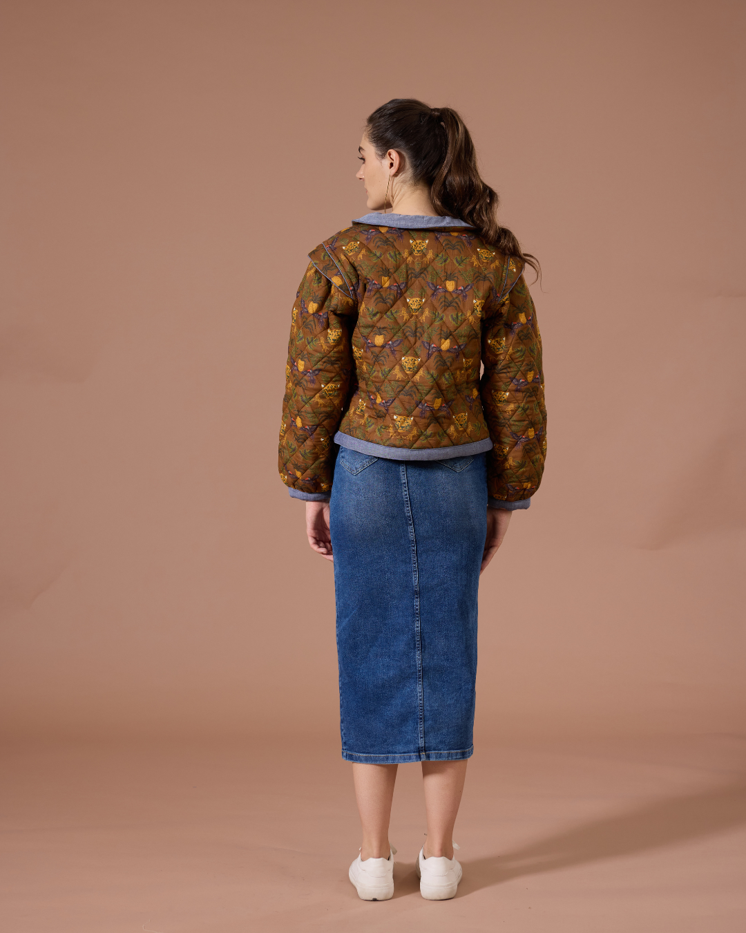 JAIPUR QUILTED JACKET BRO TROPICAL BROWN