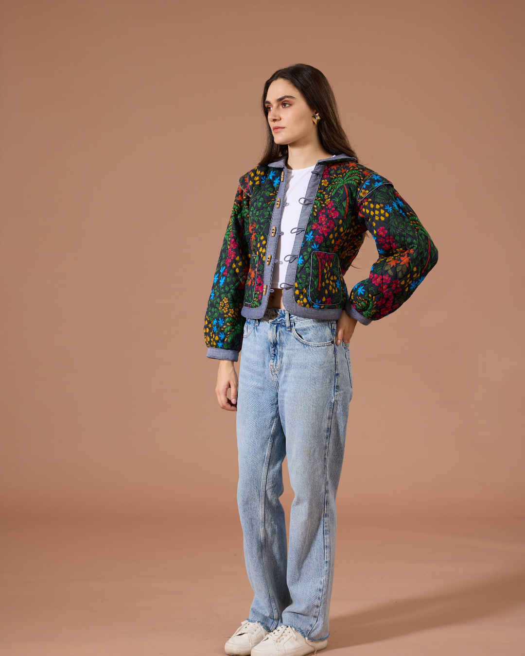 JAIPUR QUILTED JACKET FLORIDO BLACK