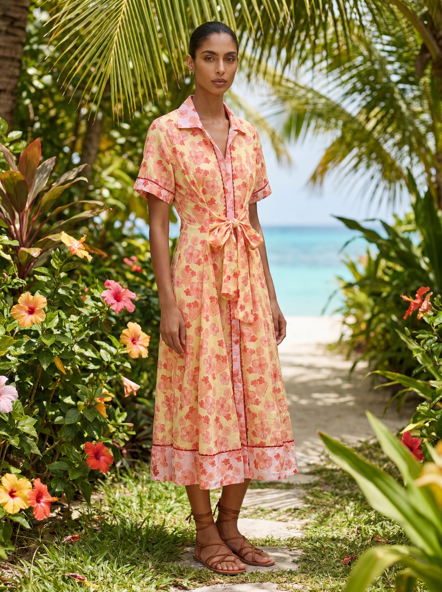 SYDNEY DRESS HIBISCUS