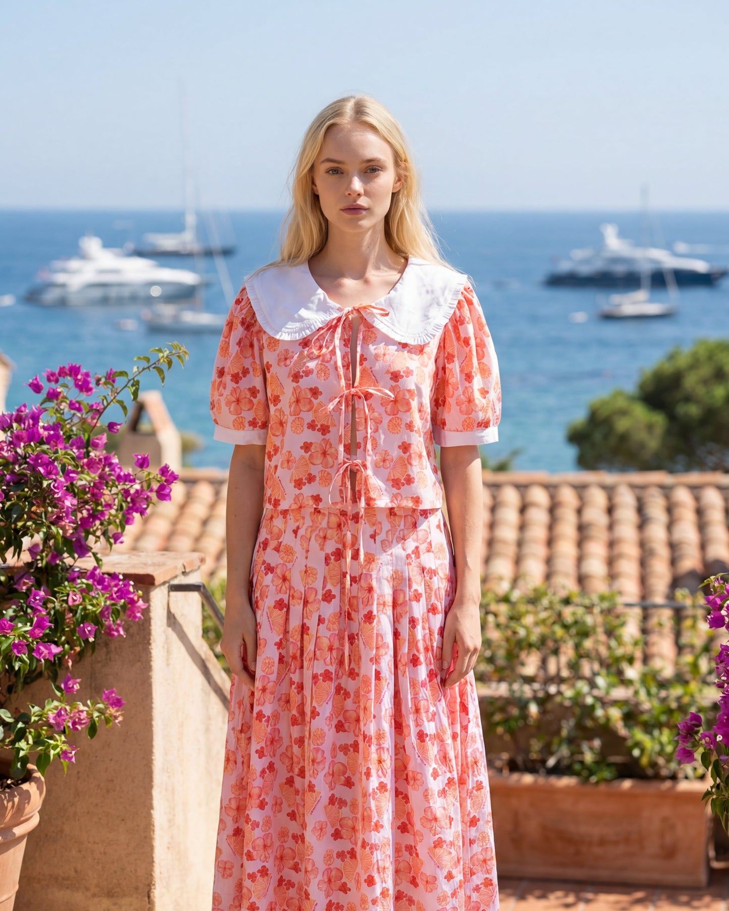 TUSCANY CROPPED BLOUSE